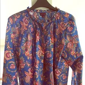 J Crew Liberty 100% cotton top